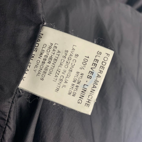 GIORGIO BRATO Size 42 Black Leather Zip Up Jacket