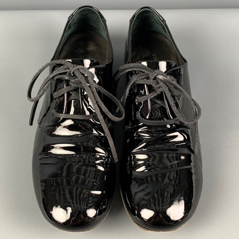 MARSELL Talla 7 Zapatos con cordones de charol negro