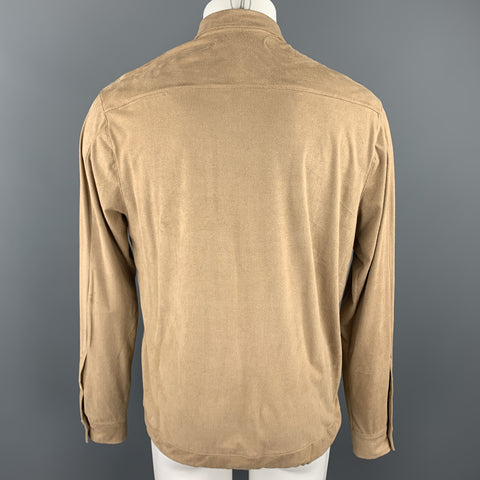 ELENA VAN DER VEER Size M Tan Poliammide Button Up Drawstring Sweater