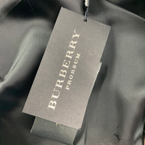 BURBERRY PRORSUM Size 40 Regular Black Virgin Wool Tuxedo Sport Coat