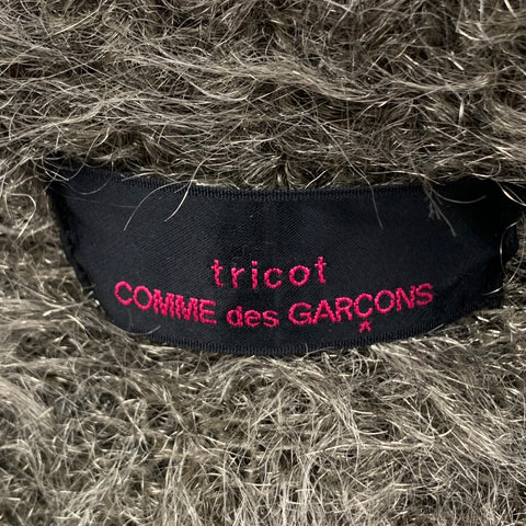 COMME des GARCONS TRICOT Size S Silver Knit Nylon Blend Mary Jane Sweater