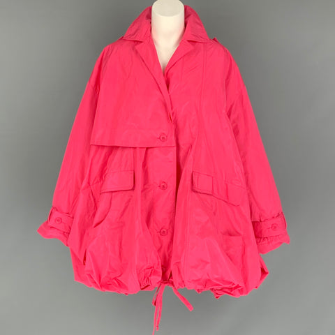 JACQUEMUS Size M Pink Polyester Solid Coat