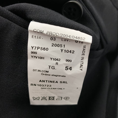 EMPORIO ARMANI Size 44 Black Wool Peak Lapel Tuxedo Suit