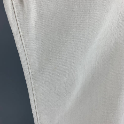 JOHN VARVATOS Size 31 Off White Cotton Blend Jeans
