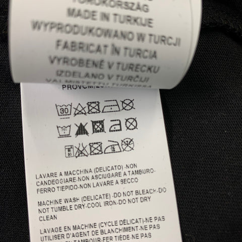 VERSACE COLLECTION Size XL Black , Grey & Orange Graphic Cotton Short Sleeve Shirt