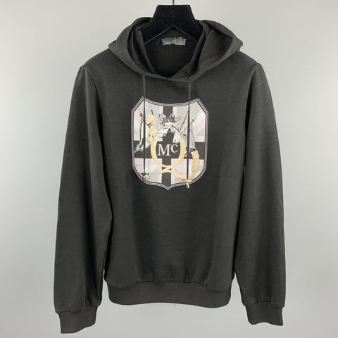 MCQ by ALEXANDER MCQUEEN Talla XS Sudadera con capucha de algodón con adornos negros