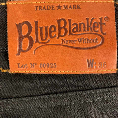 BLUE BLANKET Size 36 Black Cotton Button Fly Jeans