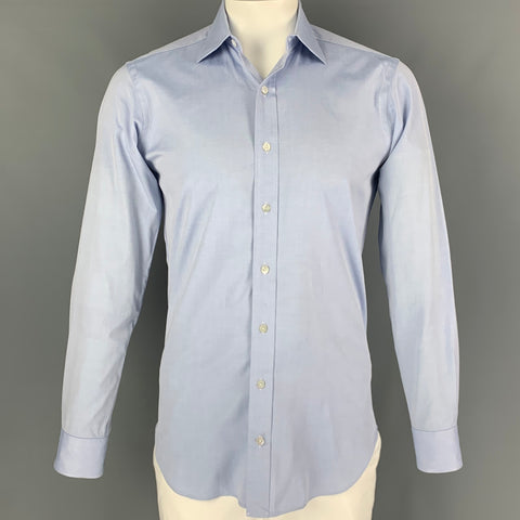 HAMILTON Size L Blue Long Sleeve Shirt