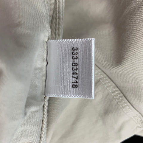 PAIGE Size 32 Beige Cotton Jean Cut Casual Pants