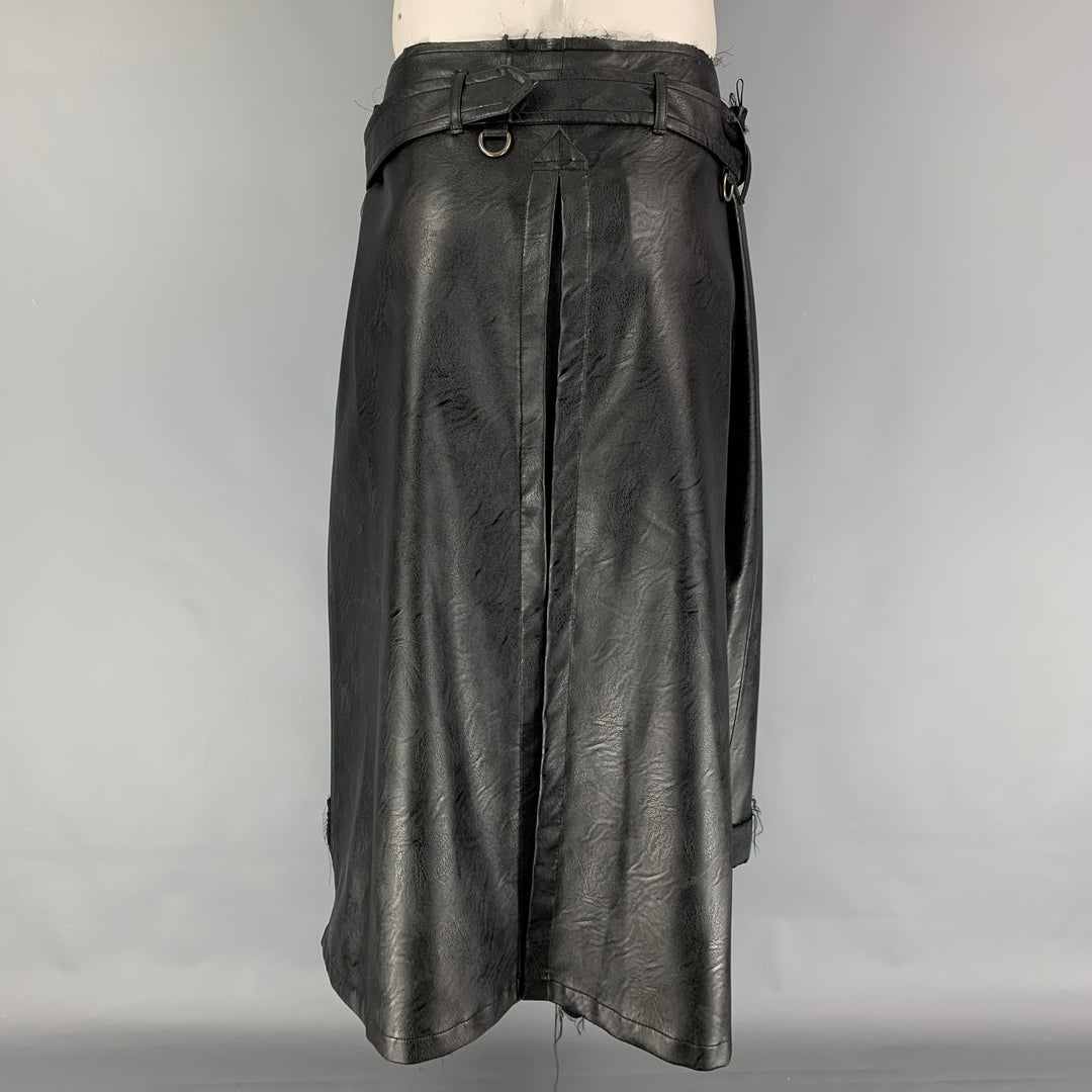 MAISON MARGIELA FW 2019 Size 32 Black Viscose Deconstructed Lapel Casual Pants