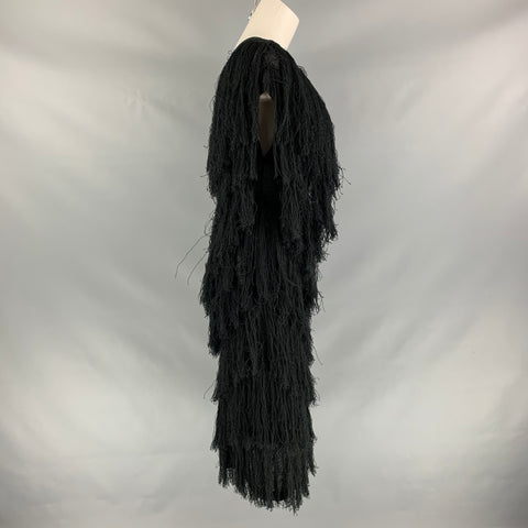 SIBLING LONDON Black Rayon Knitted Size M Dress