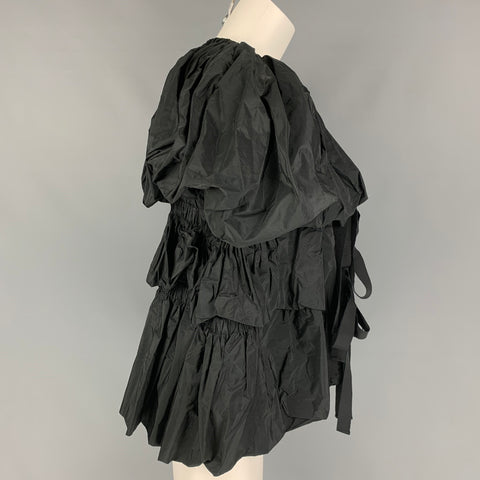 DRIES VAN NOTAN SS 20 Talla XS Chaqueta de tafetán de poliéster negra