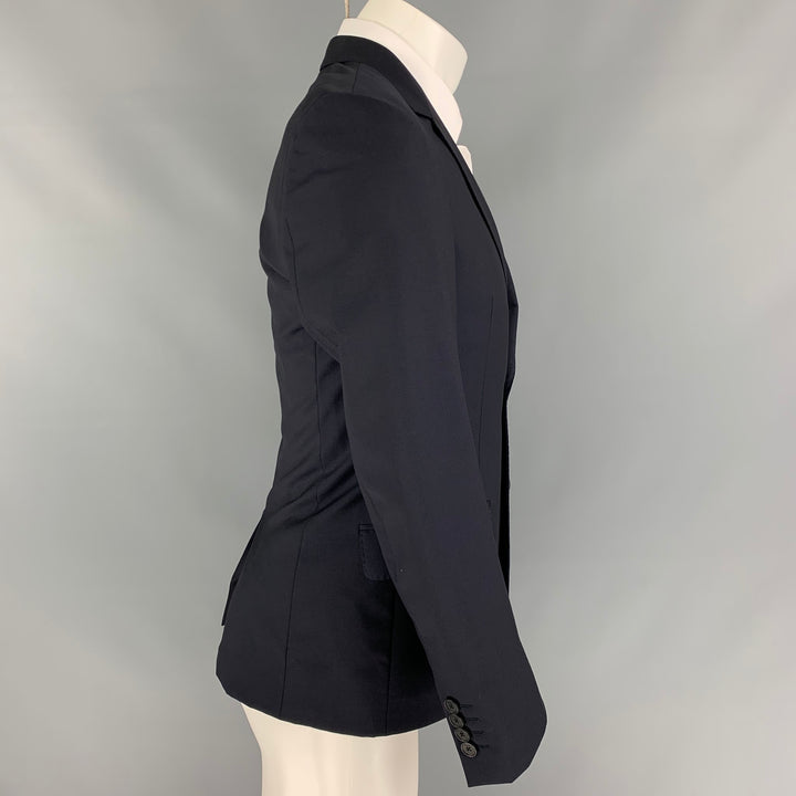 PAUL SMITH The Byard  Size 36 Navy Wool / Mohair Single Breasted Notch Lapel Suit