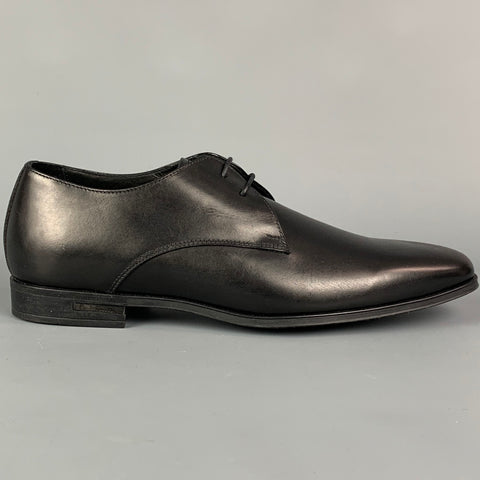 PAUL SMITH Size 7 Black Leather Lace Up Shoes