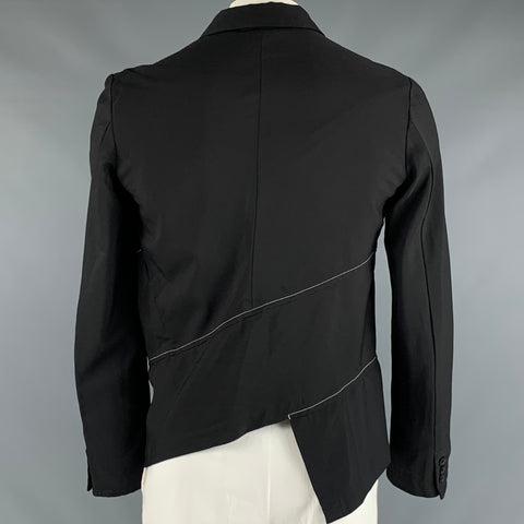 COMME des GARCONS Size XL Black Contrast Stitch Polyester Jacket