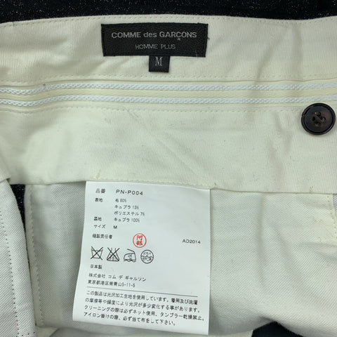 COMME des GARCONS HOMME PLUS Size M Black Sparkle Wool Blend Dress Pants