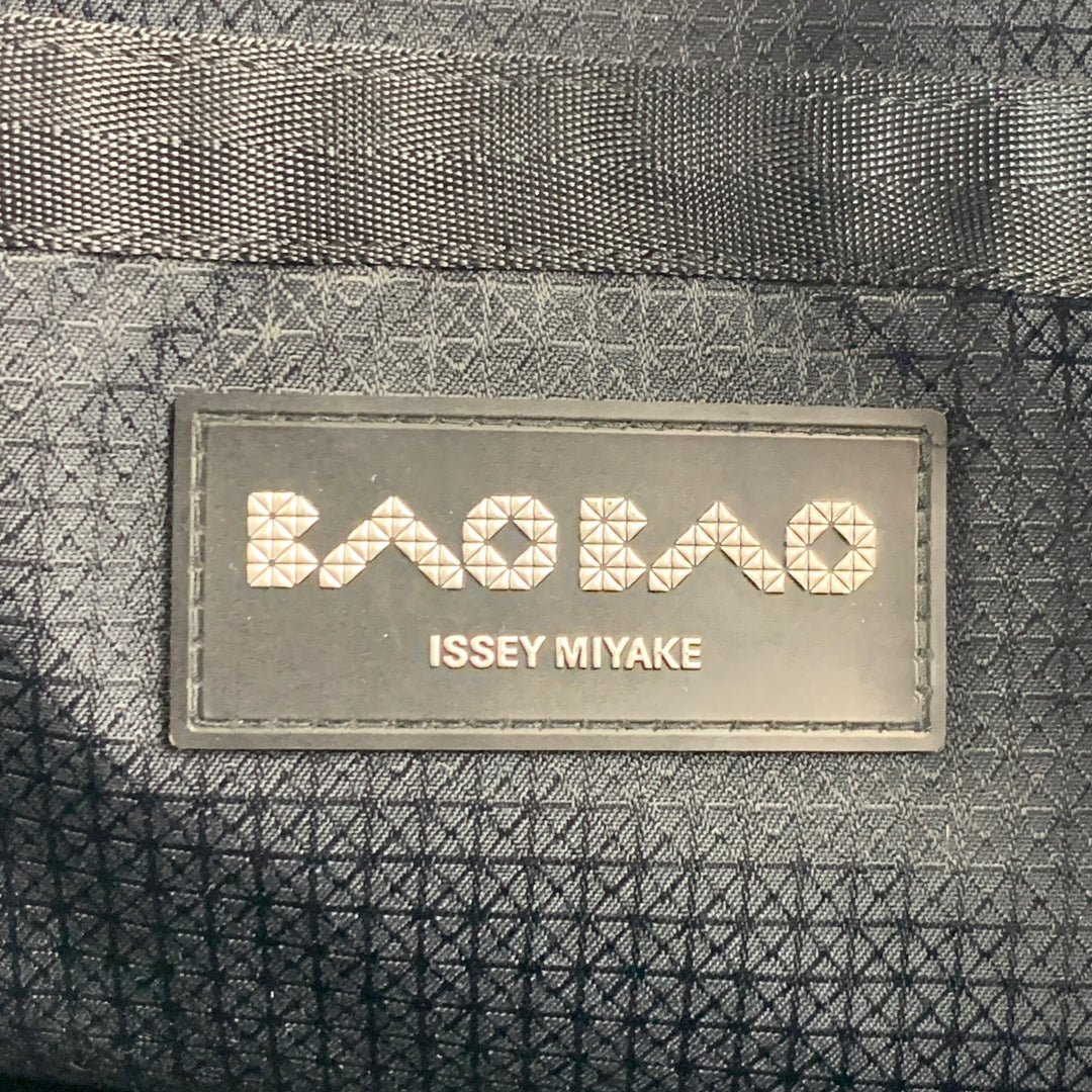 ISSEY MIYAKE BAO BAO Navy Geometric Leather Tote Bag