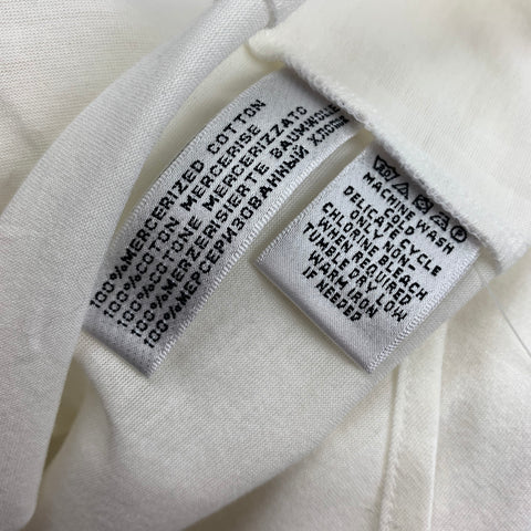 RALPH LAUREN Black Label Size XL White Cotton Tuxedo Shirt