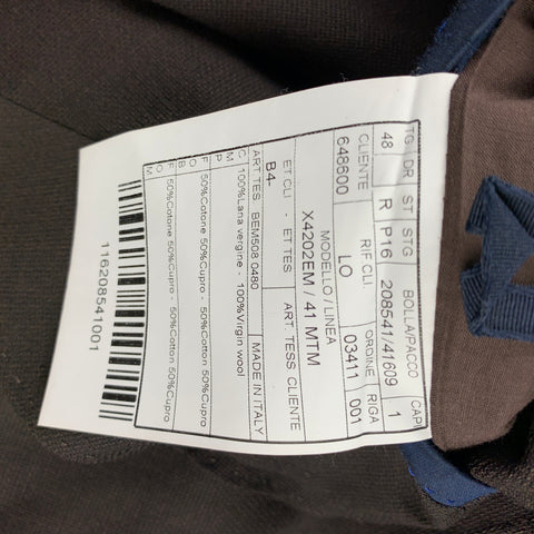 BOGLIOLI Size 38 Regular Brown Virgin Wool Peak Lapel Sport Coat