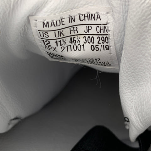 Y-3 by YOHJI YAMAMOTO Size 12 White Leather Lace Up Sneakers