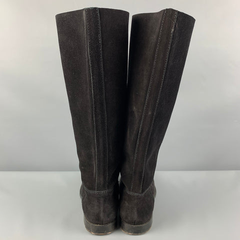 VERA WANG Kristen Talla 9 Botas de ante negras
