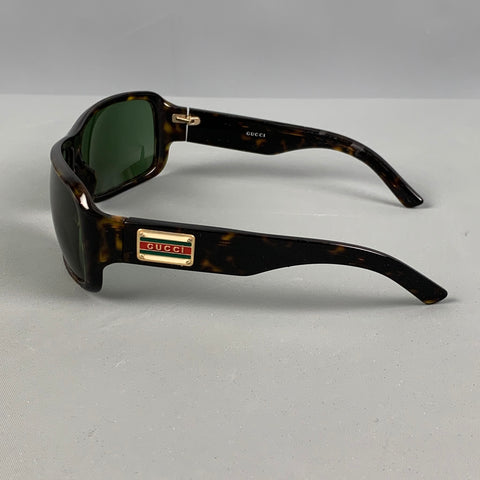 Lunettes de soleil et lunettes en acétate à logo marron GUCCI