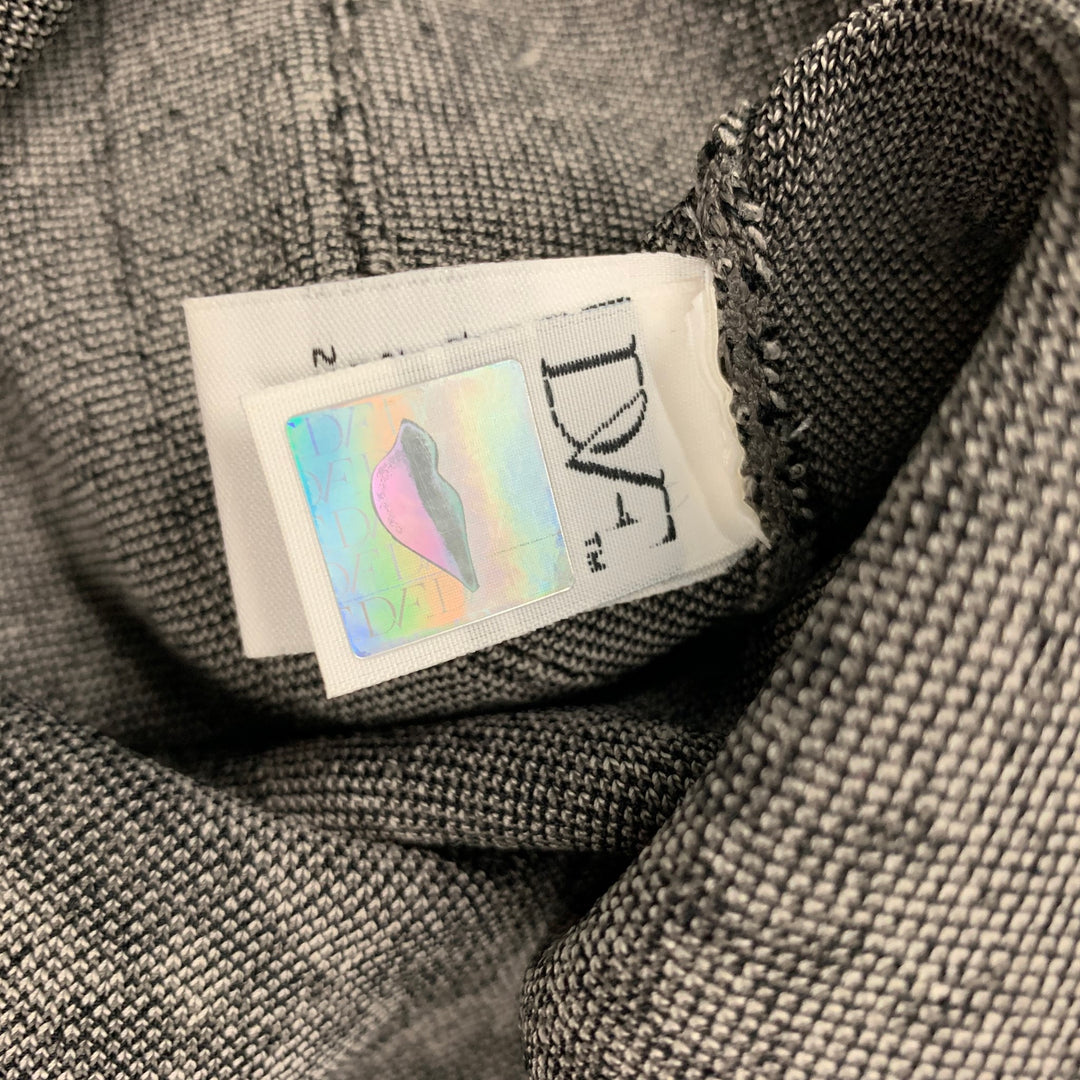 DIANE VON FURSTENBERG Size S Grey Taupe Rayon Blend Snake skin print Dress