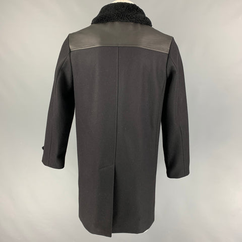 THE KOOPLES Manteau en laine polyamide noir taille S