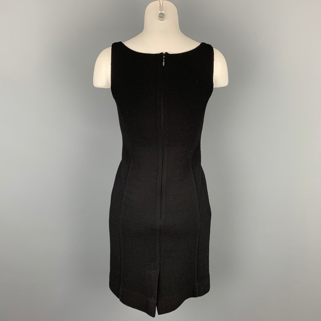 ARMANI COLLEZIONI Size 2 Black Crepe Shift Dress