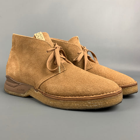 VISVIM Size 9 Sand Textured Leather Lace Up ISDT BOOTS-FOLK