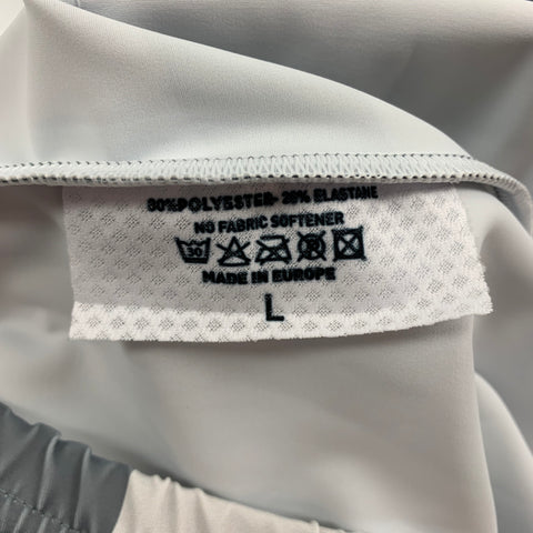 WALTER VAN BEIRENDONCK SS23 Size L Grey Graphic Nylon Jersey Bike Top