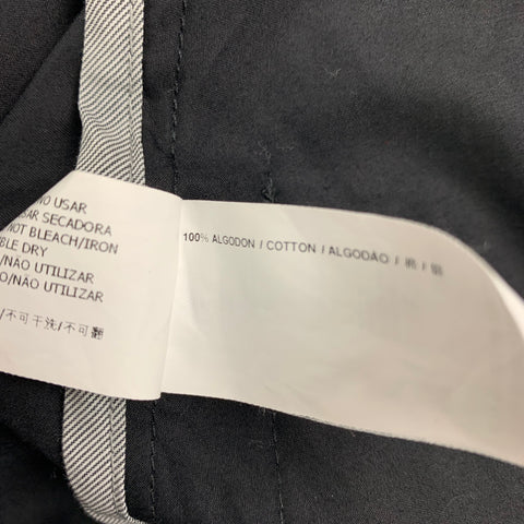 ADOLFO DOMINGUEZ Size 4 Black Cotton Snaps Jacket