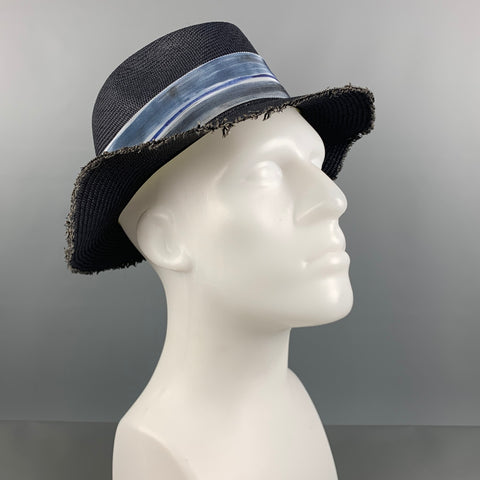 FILUHATS Size M Navy Woven Straw Hats
