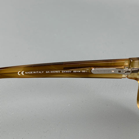 GIORGIO ARMANI Taupe Acetate Sunglasses