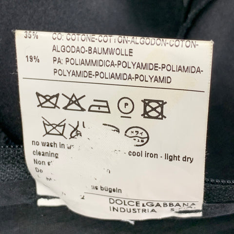 D&amp;G by DOLCE &amp; GABBANA Taille 8 Haut habillé en soie mélangée noire