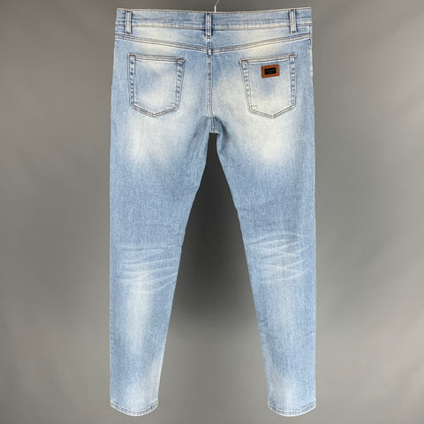 DOLCE & GABBANA Stretch Size 36 Blue Wash Denim Zip Fly Jeans