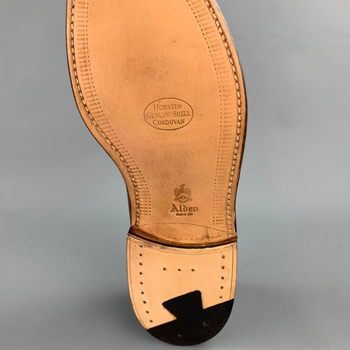 ALDEN Size 7 Dark Brown Horween Leather D7103 Tassels Loafers