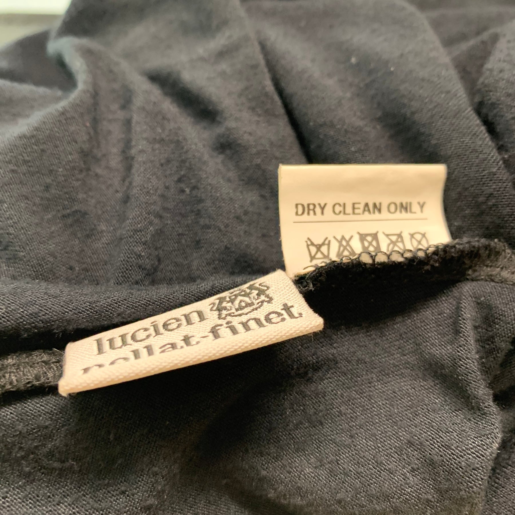 LUCIEN PELLAT-FINET Size M Black Silver Viscose Rhinestones Casual