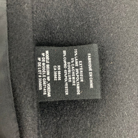 THEORY Size M Black Wool Blend Hidden Buttons Coat