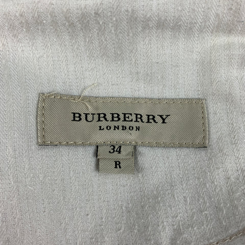 BURBERRY LONDON Size 34 Stone Cotton Jeans