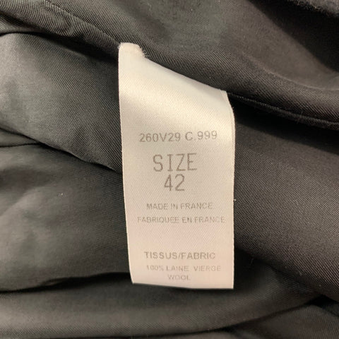 CARVEN Taille L Veste croisée en laine noire