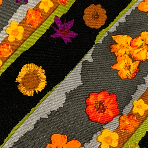 YVES SAINT LAURENT Multi-Color Floral Silk Tie