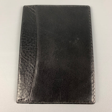 F.A.M Black Leather Card Holder Wallet