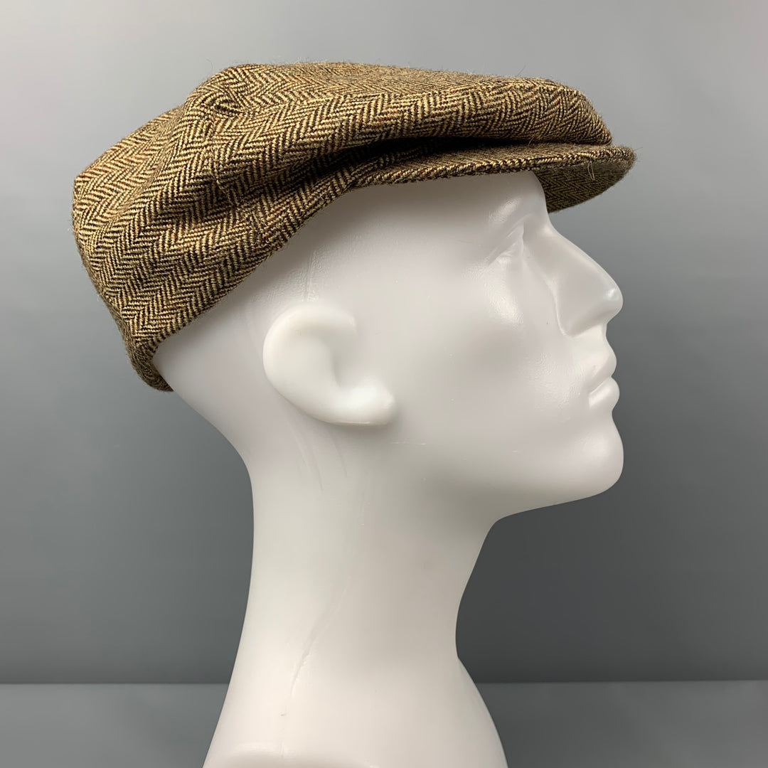 GOORIN BROTHERS Size L Brown Herringbone Wool Hat