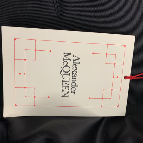 ALEXANDER MCQUEEN Size 38 Black Velvet Cotton Blend Sport Coat