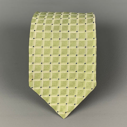 KITON Sage Squares Silk Tie