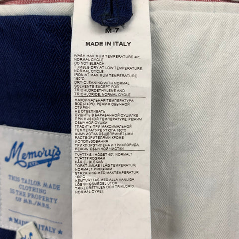 MEMORY'S Abrigo deportivo con un solo botón de algodón azul marino talla 36