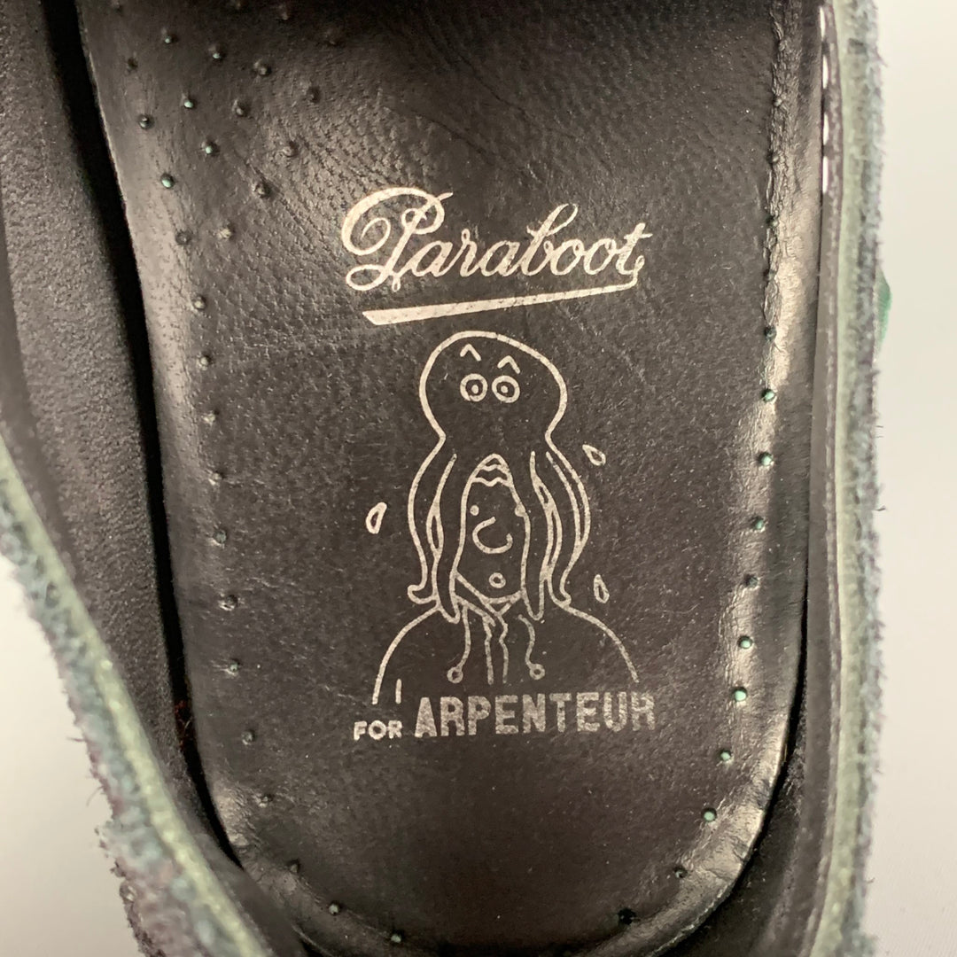 PARABOOT for ARPENTEUR Size 9 Black Suede Lace Up Lace Up Shoes