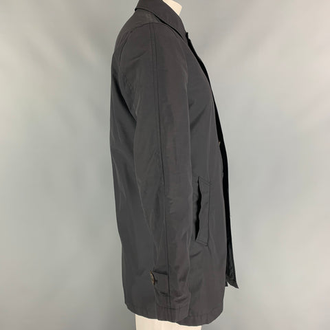 PAUL SMITH Size M Black Cotton / Nylon Trench Jacket