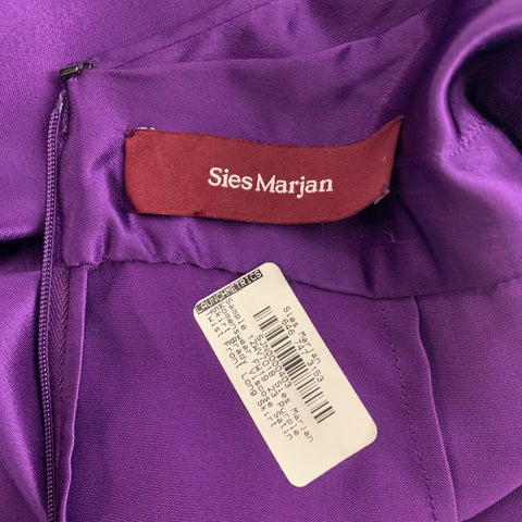 SIES MARJAN Conjunto de falda sin mangas fruncida morada talla 4